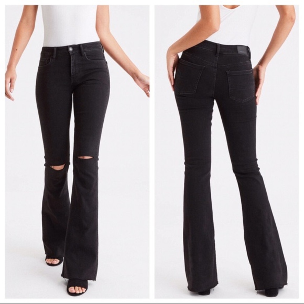 American Eagle Hi-Rise Slim Flare Jeans